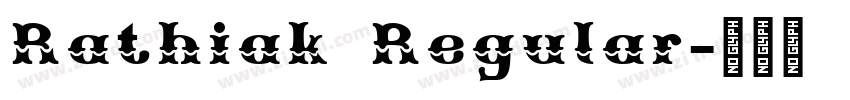 Rathiak Regular字体转换
